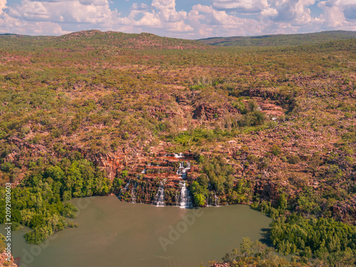 Bild auf Leinwand Kings Cascade Kimberley Aerial View