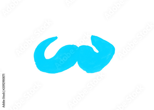 Фотография Hand-drawn stylized mustache icon with mustache grooming illustration masculine