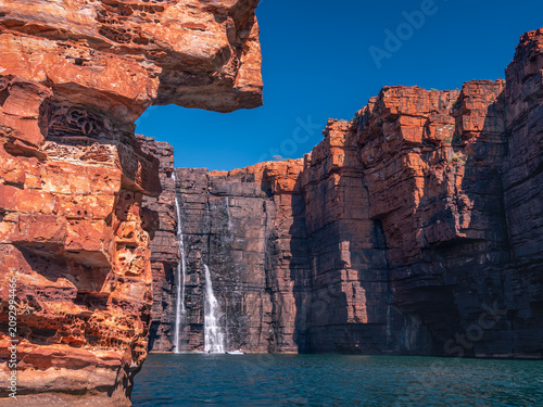 Waterfall and Cliff