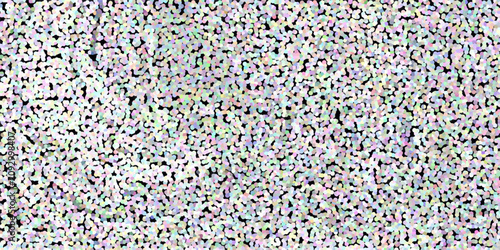 Slika na platnu Dense Pointillist Background with Light Pastel Dots and Black Spaces abstract po