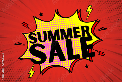 Comic-style pop art design promoting a 