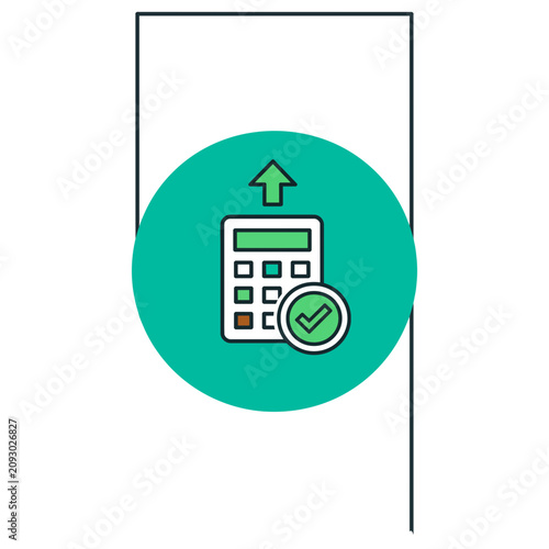 Balance Sheet Review Calculator Badge Icon
