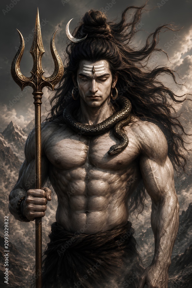 Fototapeta premium Lord Shiva ai genrated photo 