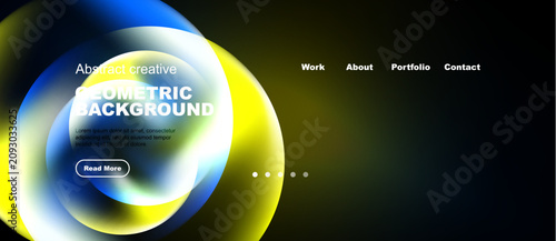 Fotografie Modern website header design
