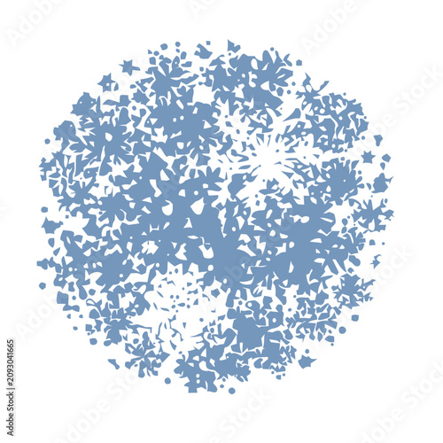 Abstract Blue Circular Pattern
