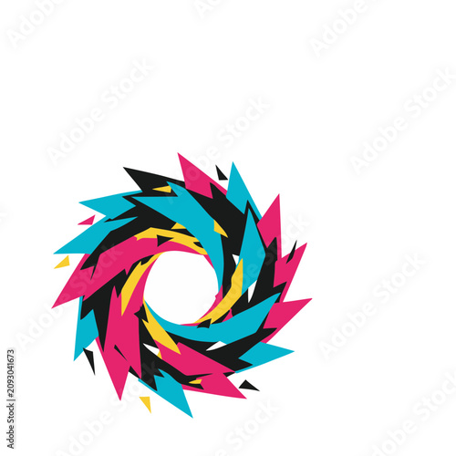 Abstract Geometric Circular Design