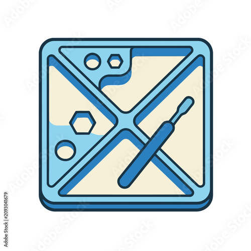 Abstract geometric design with tool