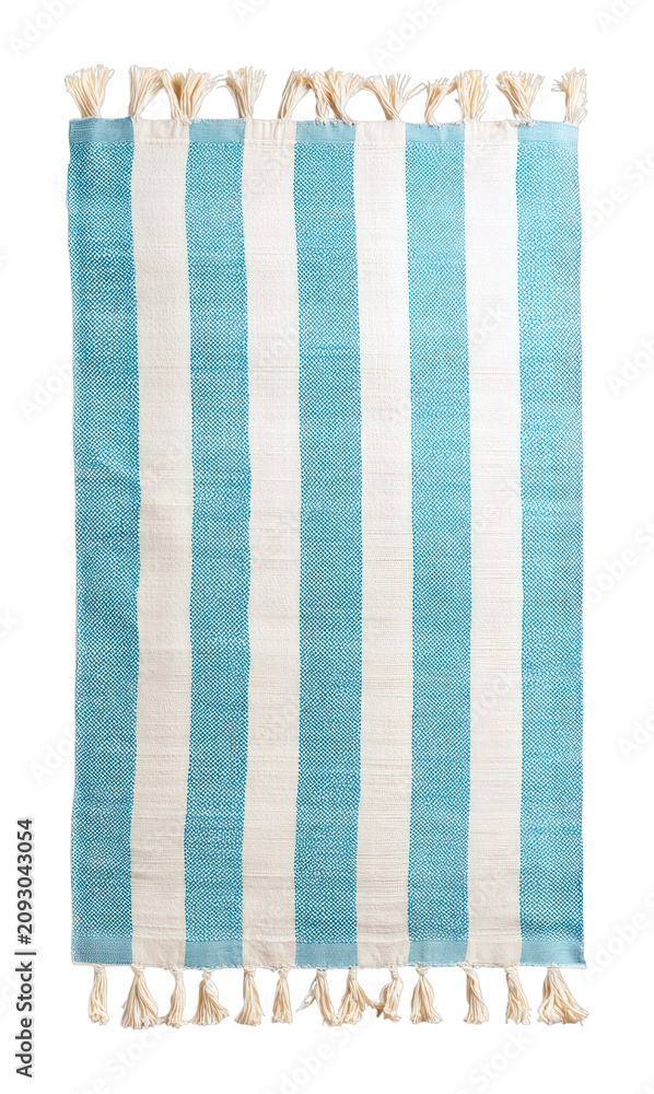 Naklejka premium PNG Blue striped cotton beach towel.