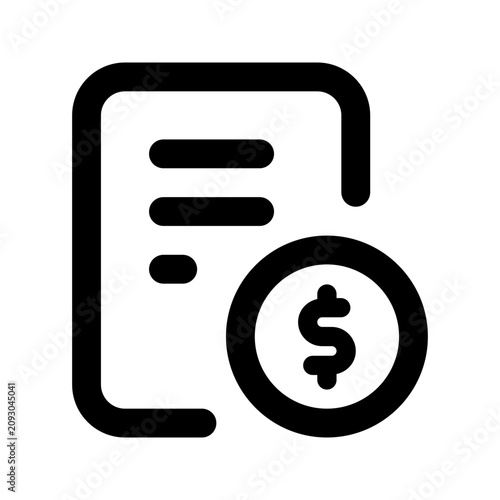 Payroll line icon
