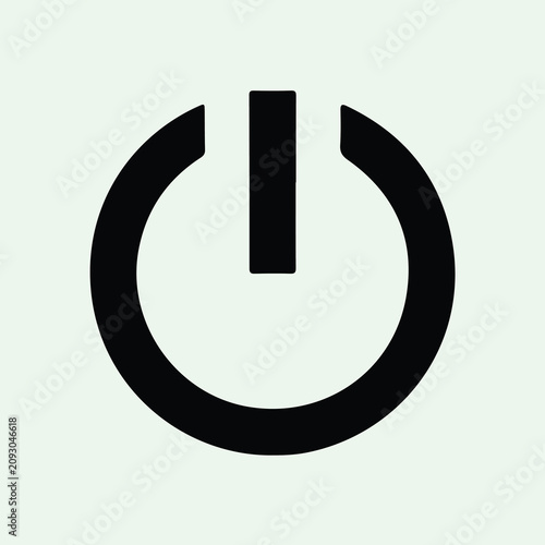 Power icon, on, off, button