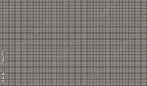 Detailed gray plaid textile pattern fabric background with checkered, background
