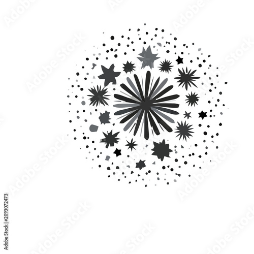 Abstract Starburst and Dots