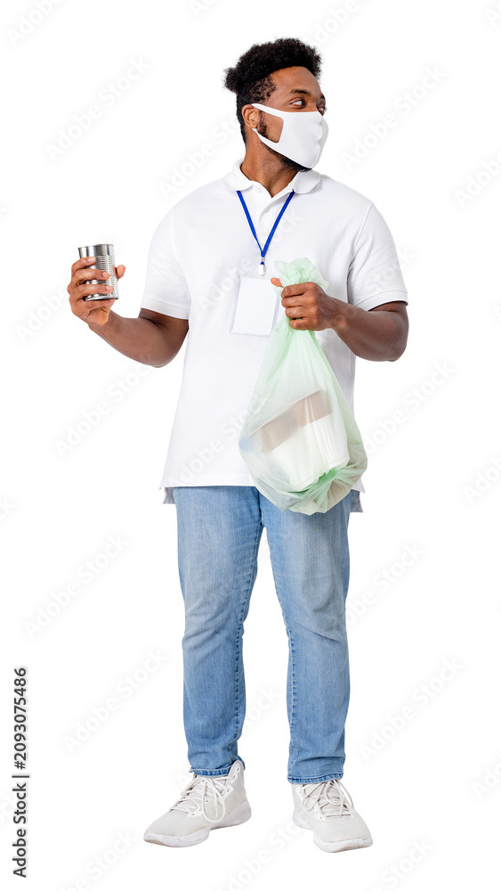 Obraz premium Png Beach cleanup volunteer mockup during the new normal