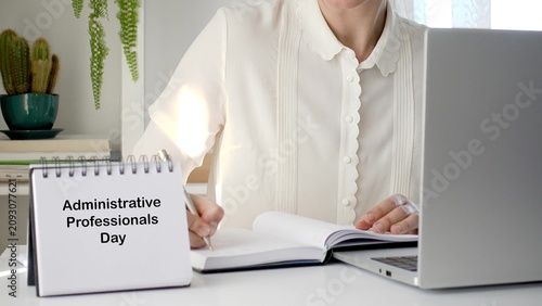 Bild auf Leinwand Happy Administrative Professionals Day