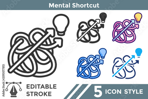 Obraz na plátně Mental Shortcut