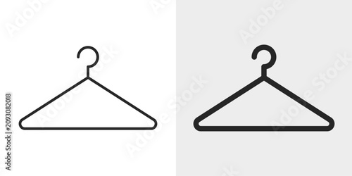 Bild auf Leinwand Clothing Hanger Icon represents fashion, clothing storage, and wardrobe organization