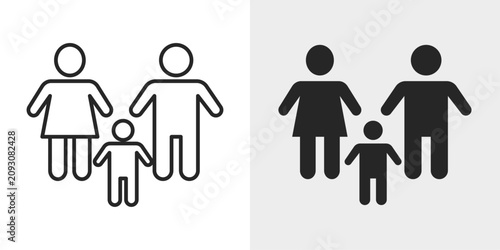 Canvastavla Parenting Icon represents family care, child development, and parental support
