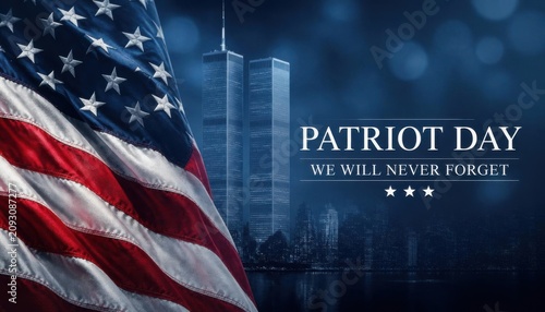 Patriot Day Skyline Banner