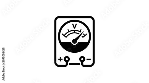 Photos Electricity Meter Gauge Icon Symbol.