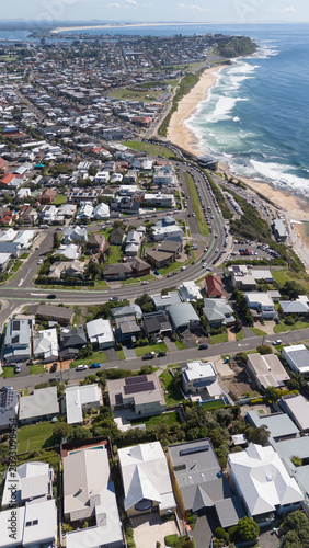 Aerial view Merewether and Bar Beach - Newcastle NSW Australia