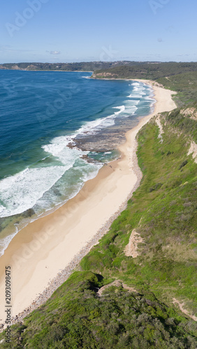 Aerial view Burwood Beach - Newcastle NSW Australia