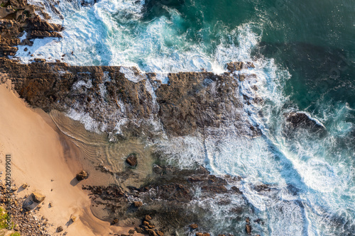 Top down rock platform Red Head - Newcastle NSW Australia