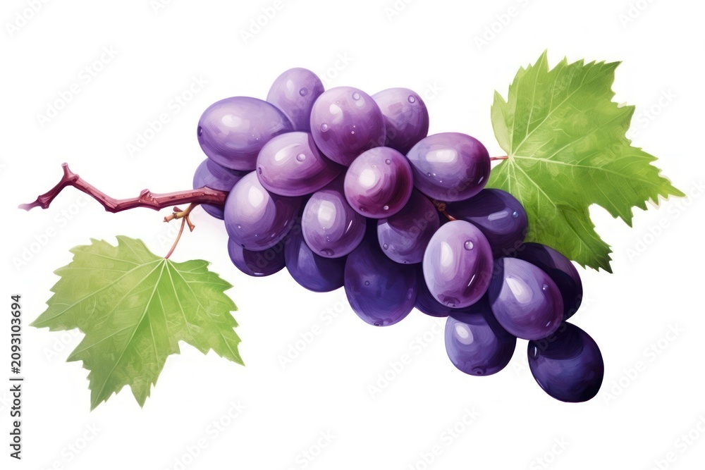 Obraz premium Grapes fruit plant food.