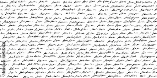 Foto handwritten text page with flowing cursive script writing penmanship calligraphy