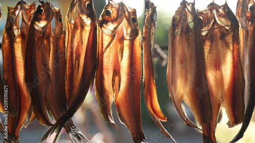 Cuadro en lienzo The Chinese traditional delicious fish and pork food with the dried cooking way