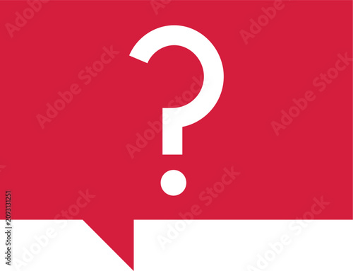 Foto question mark in speech bubble chat help support icon eps vector file