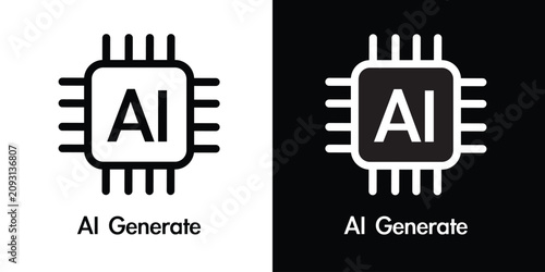 Tableau sur toile Generate icon