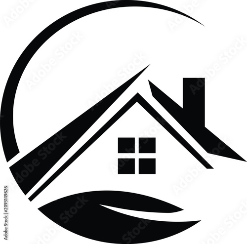 Professional real estate logo design featuring modern and clean elements inspired by property, architecture, and construction. Perfect for realtors, property agencies, housing businesses, and corporat