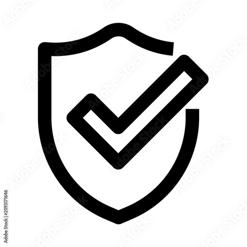Security Shield Check Mark Icon