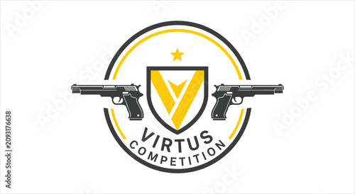 Foto Virtus Competition Logo with Two Pistols.