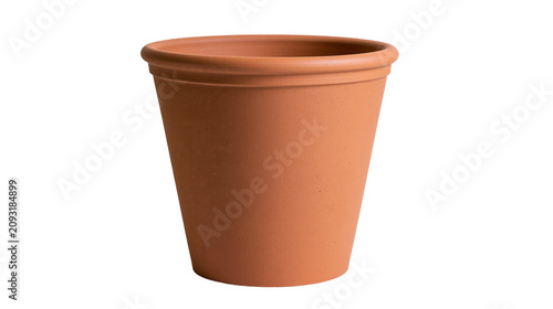 Tableau sur toile Terracotta plant pot with rolled rim