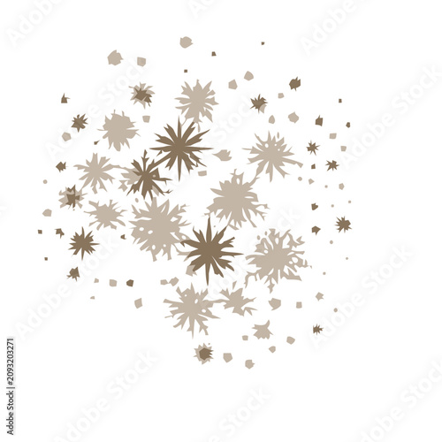 Scattered Starburst Shapes