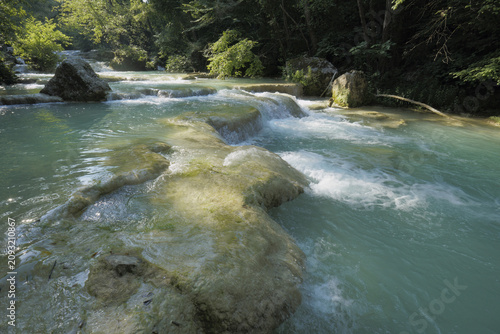 stretch of the river Elsa, Colle di val d'Elsa, Tuscany, Italy