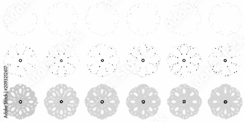 Foto top down tree plan views in silhouette style on white background view landscape