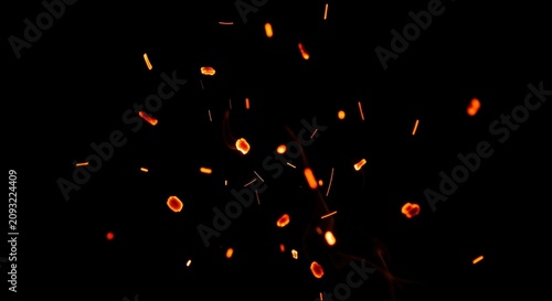 Sparkling Fireworks Light Up Night.