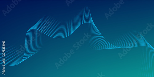 Digital technology speed connects blue green background, cyber nano information, abstract communication,