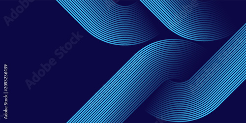 фотографія Abstract blue background with overlap layer