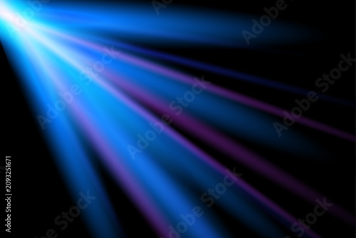 Radiant Light Rays Shining Through Dark Abstract Background with Vibrant Colors