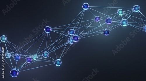 Abstract AI neural network technology background