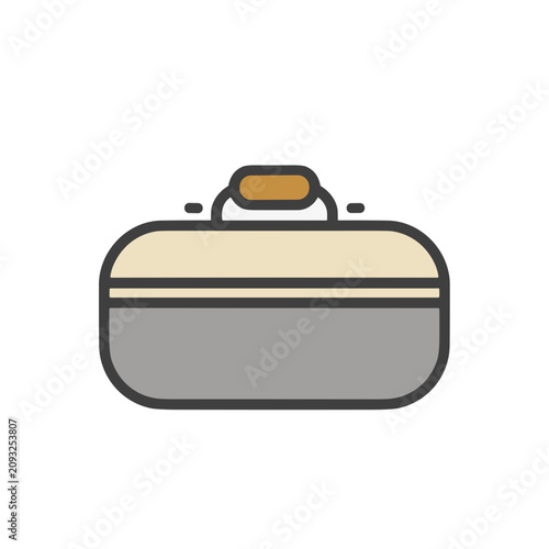 Vector illustration of a lunch box