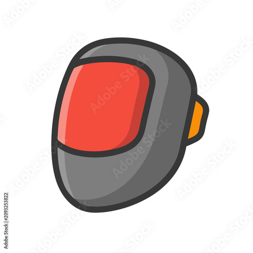 Welding mask icon