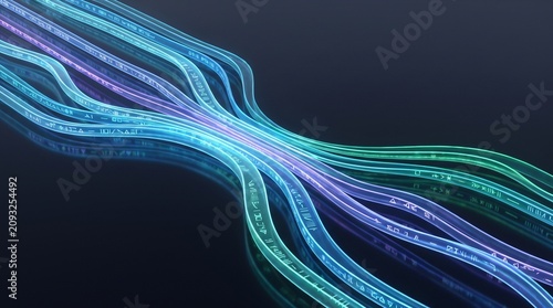 DNA sequencing data visualization abstract