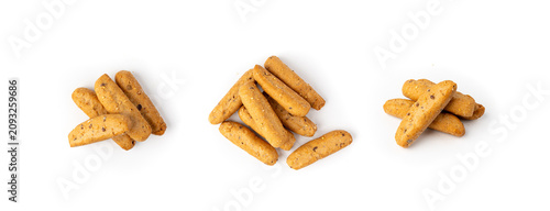 Bild auf Leinwand Small breadsticks, short grissini or picos