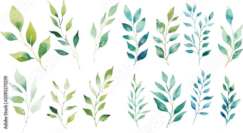green leaves background