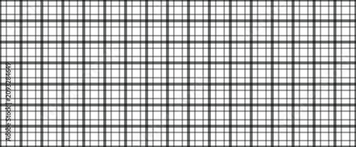 Minimalist Black and White Plaid Seamless Pattern Grid Background for Textile Fabric Design, Modern Corporate Presentation Layouts, Geometric Wallpaper