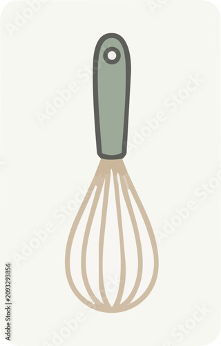 whisk on a white background